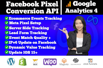 fix setup meta pixel facebook conversion API, ga4 ecommerce server side tracking