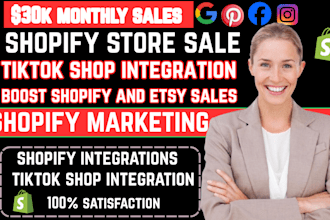 promote shopify store to boost etsy sales, tiktok shop fb ads shopify marketing