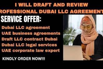 write dubai custom llc operating agreement