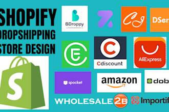 create shopify dropshipping store via bigbuy syncee wholesale2b avasam eprolo