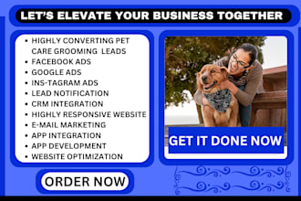 generate pet care leads home care leads photo booth leads caregiver leads