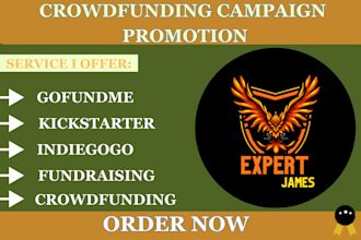 promote your gofundme or crowdfunding campaign to real donors and backers