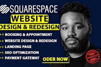 build squarespace website, design or development squarespace website