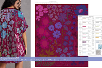 design embroidery tech pack with beads and sequins