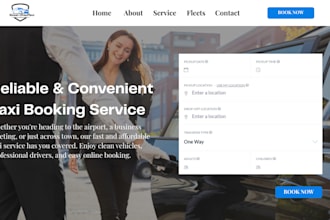 design chauffeur, vtc, limousine, airport transfer and taxi booking website