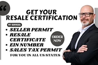 obtain your resale certificate and sellers permit in any US state