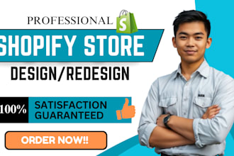 design shopify website design shopify dropshipping  store redesign shopify store