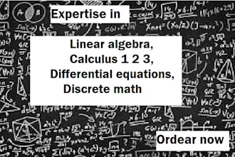 linear algebra, calculus 1 2 3, differential equations, discrete math
