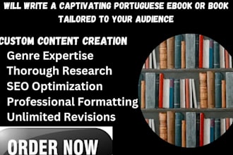 be your portuguese ebook writer, brazilian book, ebooks ghostwriter
