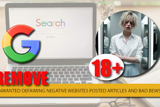 completely removal negative links, mugshots case articles links,delete in google
