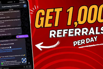 telegram referral link promotion get 9m tg conversion crypto promotion