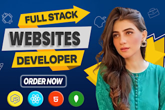 build a full stack website using laravel, mern stack, or custom backend
