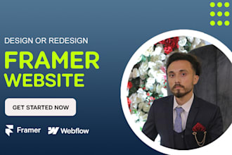 design or redesign a responsive, user friendly website using framer or webflow