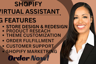 be your shopify virtual assistant shopify store manager shopify website design