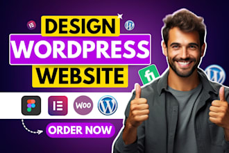 develop wordpress website design sales funnel divi elementor landing page