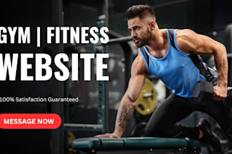 create an optimized gym website for fitness, health, yoga and workouts