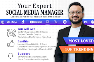 be your expert social media manager and high impact content creator