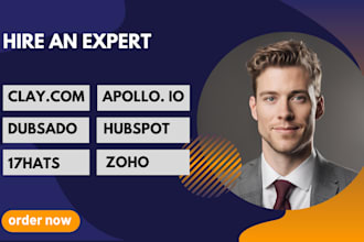 setup clay com hubspot zoho crm apollo io dubsado 17hats crm
