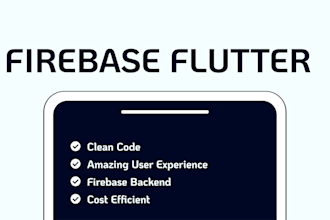 create your app using flutter with firebase integration
