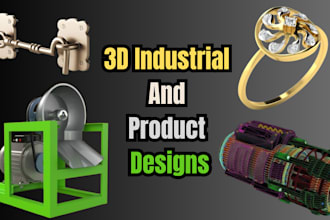 do 3d industrial design, 3d product rendering, 3d product design for 3d printing