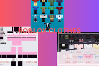 design high quality custom roblox clothing for you
