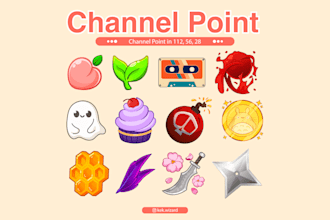 design twitch channel point for your streams