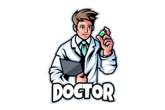 make mascot medical or health care and doctors logo