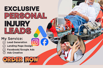 generate personal injury leads attorney leads car accident leads via facebook ad