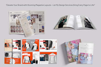 design a stunning product catalog, lookbook, booklet, catalogue, magazine