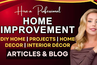 write home decor, DIY gardening, home improvement articles and blog