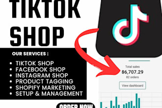 setup and manage tik tok shop, tiktok ads campaign, tt shop affiliate marketing