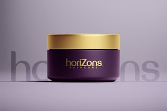 do a minimalist skincare brand logo design pure, clean