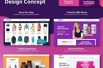 create your amazon brand store and storefront design amazon fba product listing
