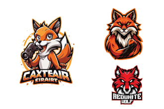 design mascot wolf or fox logo