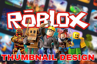 create a professional gfx roblox thumbnails for youtubers