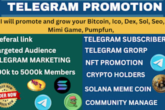telegram bot promotion, forex, referral link, mini game, mass dm to active user