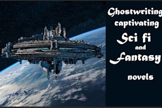 ghost write hooking sci fi and fantasy story novel or ebook