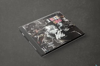 create professional album cover art, custom music design