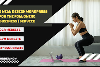 design a wordpress fitness website wordpress gym website, wordpress yoga website