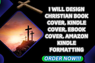 design christian book cover, ebook cover, amazon kindle formatting