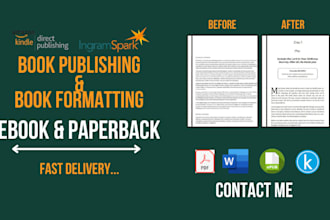 design book layout, book formatting, amazon KDP book publishing and promotion