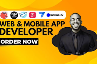 mobile app web bubble io lovable goodbarber thunkable passion io developer