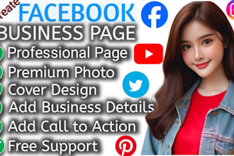create facebook business page with logo and banner