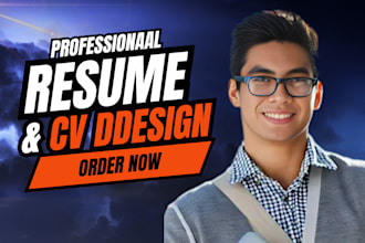 perform professional resume design, linkedin ats and cv design in 24 hours