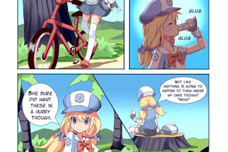 draw comic strip, nsfw or sfw comic, furry comic, cartoon illustration