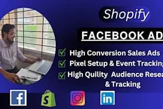 setup shopify facebook ads campaign for high  cro