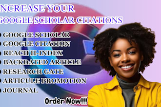 increase google scholar citations, journals, backdated citations, researchgate