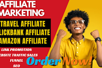 do travel affiliate promotion, clickbank and website promotion, amazon affiliate