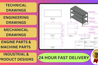 do accurate 2d technical, engineering and shop drawings for your project