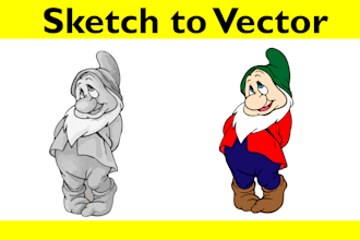 do anything on adobe illustrator, logo, redraw image, vector art, illustration